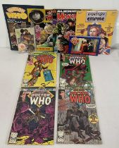 A collection of DR WHO Memorabilia including Marvel Premiere #57-60 (1980) which includes the
