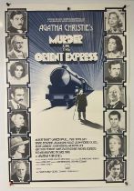 MURDER ON THE ORIENT EXPRESS (1974) British One sheet, classic Agatha Christie adaptation starring