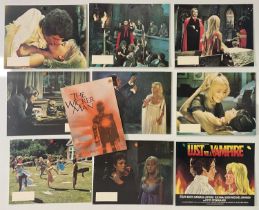 LUST FOR A VAMPIRE (1971) set of 8 lobby cards and press book together with THE WICKER MAN (1973)