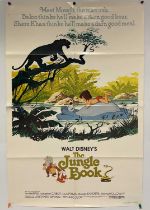 WALT DISNEY - THE JUNGLE BOOK (1967) U.S. one-sheet 1978 re-release, previously folded, rolled.
