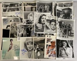 A collection of female movie star autographs on promotional 8 x 10" stills signed by BARBARA