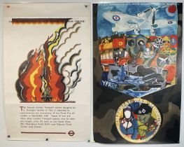A pair of 1970s reproduction London Underground posters, A 1922 London Transport poster by E.