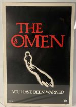 THE OMEN (1976) Directed by Richard Donner, US One sheet teaser poster by artist Tom Jung, framed in