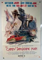 BLAXPLOITATION - THE CANDY TANGERINE MAN (1975) - U.S. One sheet, folded.