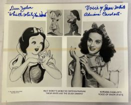 A SNOW WHITE AND THE SEVEN DWARFS publicity 8 x 10" photograph autographed by ADRIANA CASELOTTI, the