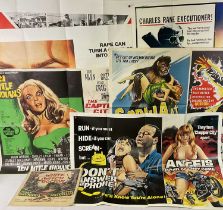A selection of thriller film UK Quad film posters comprising DON'T ANSWER THE PHONE / ANGELS HARD AS