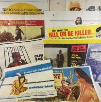 A selection of UK Quad Western film posters comprising BULLET FOR A BADMAN (1964), THE DESERTER (THE
