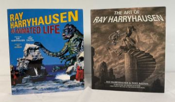 Two autographed books signed by RAY HARRYHAUSEN - THE ART OF RAY HARRYHAUSEN (2005) Aurum Press