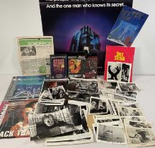 A collection of film memorabilia including A QUIET PLACE TO KILL (1970), SOMEONE BEHIND THE DOOR (