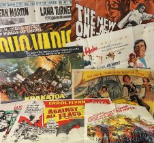 A group of mainly UK Quad film posters for 1950s - 1970s action films comprising: AGAINST ALL