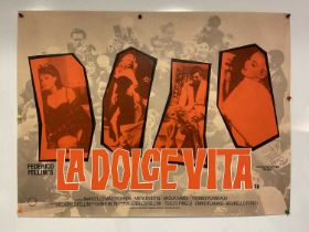 LA DOLCE VITA (1980s re-release) UK Quad film poster (rolled)