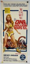ONE MILLION YEARS B.C. (1966) Directed by Don Chaffey starring Raquel Welch, classic artwork by Jack