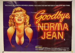 GOODBYE NORMA JEAN (1976) - Drama / Biopic of Marilyn Monroe, British one sheet movie poster,