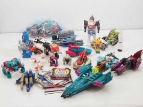 A large quantity of unboxed HASBRO Transformers toys, appear to be from the original series - F/G (