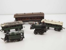 An unusual group of Continental larger gauges comprising a rare LOUIS ROUSSY electric O gauge 0-4-