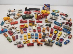 A group of mostly unboxed playworn diecast vehicles by CORGI and BRITAINS - F/G (unboxed) (Q)