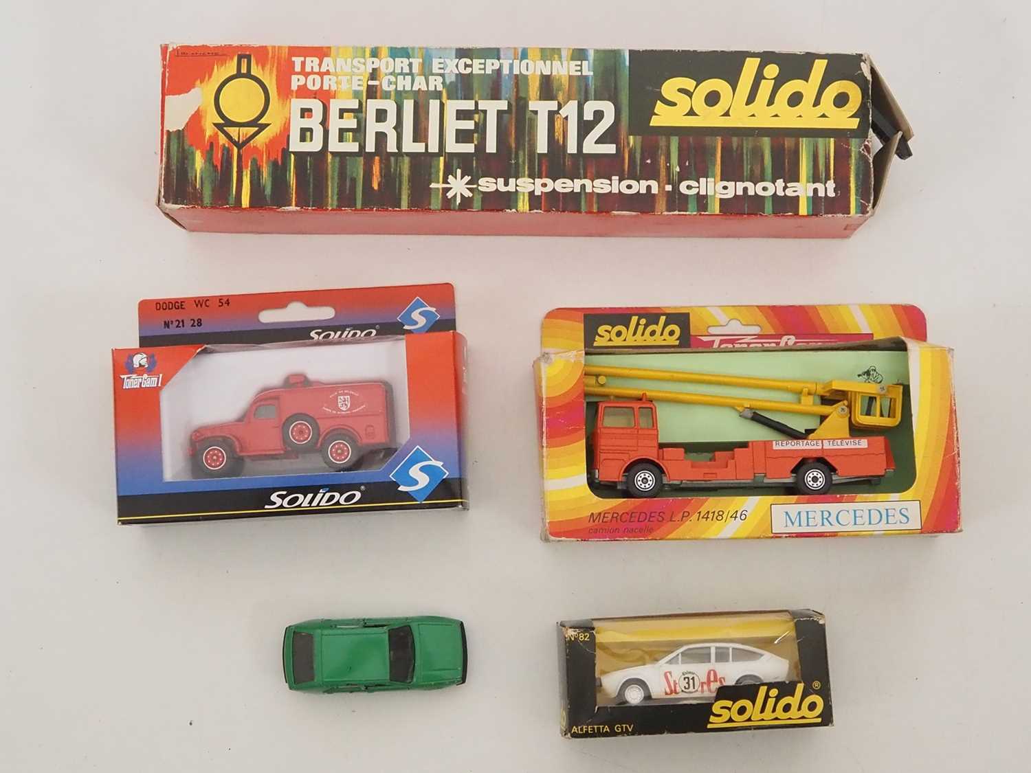 A group of SOLIDO diecast models to include a Berliet T12 tank transporter - G/VG in F/G boxes ( - Image 2 of 4