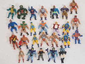 A large group of vintage MATTEL He-Man and the Masters of the Universe poseable figures together