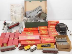 A large quantity of TRIANG OO gauge model railways to include locomotives, rolling stock, track