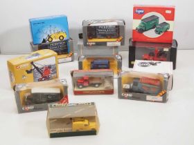 A quantity of mixed diecast vehicles in original boxes to include a US MODEL MINT 1951 White Mustang