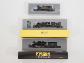 A group of GRAHAM FARISH N gauge steam locomotives in various BR liveries - VG/E in VG boxes (one