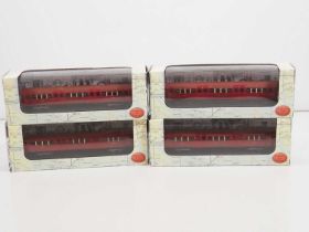 An EFE 1:76 scale (OO) 4-car 1938 stock diecast tube train (non-motorised) in Bakerloo line livery -