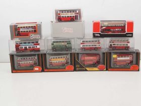 A group of 1:76 scale diecast buses by EFE and CORGI OOC, all London based examples - VG/E in VG