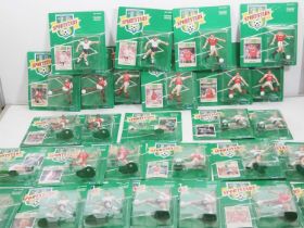 A group of KENNER Sportstars football related figures - mostly on original backing cards, one has