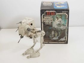 A vintage Star Wars (Return of the Jedi) Scout Walker Vehicle, no instructions - G/VG in G box