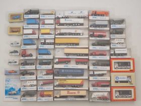 A group of HO scale plastic model vehicles, mostly by IGRA in original boxes - VG/E in VG boxes (