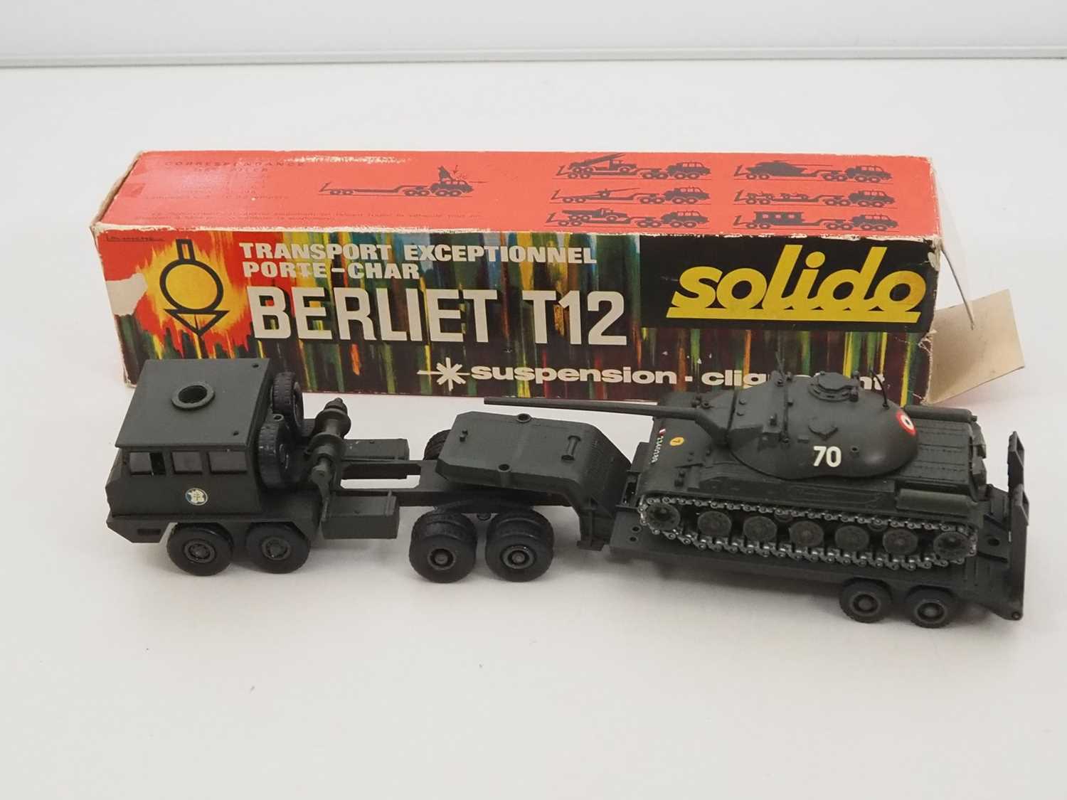 A group of SOLIDO diecast models to include a Berliet T12 tank transporter - G/VG in F/G boxes ( - Image 3 of 4