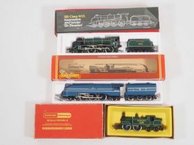 A group of HORNBY OO gauge steam locomotives comprising a 'Sir Dinadan' and a Class M7 both in