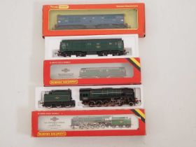 A group of HORNBY OO gauge steam and diesel locomotives comprising R065 'Evening Star', R080 Class