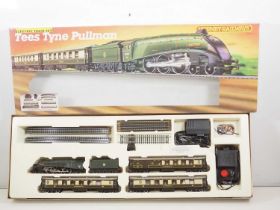 A HORNBY OO gauge 'Tees Tyne Pullman' passenger train set, appears complete - VG in VG box