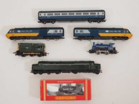 A group of boxed and unboxed diesel and steam locomotives by HORNBY to include an Intercity 125 3-