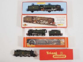 A group of TRIANG HORNBY OO gauge steam locomotives comprising a Class 3MT, a Schools Class '