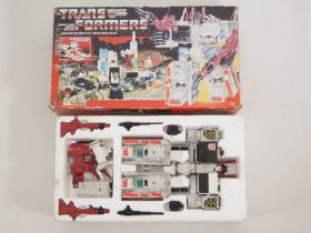 A vintage original HASBRO Transformers Autobot Battle Station 'Metroplex', appears complete with
