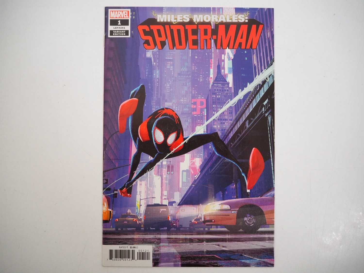 MILES MORALES: SPIDER-MAN #1 (2018 - MARVEL) - Animation variant cover depicting a scene from '