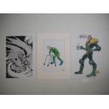 JIM BAIKIE (28/2/1940 - 29/12/2017) PRINTS (3 in Lot) - Includes a print of the Judge Dredd