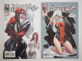 AMAZING SPIDER-MAN #606 & 607 (2 in Lot) - (2009 - MARVEL) - Two classic J. Scott Campbell covers