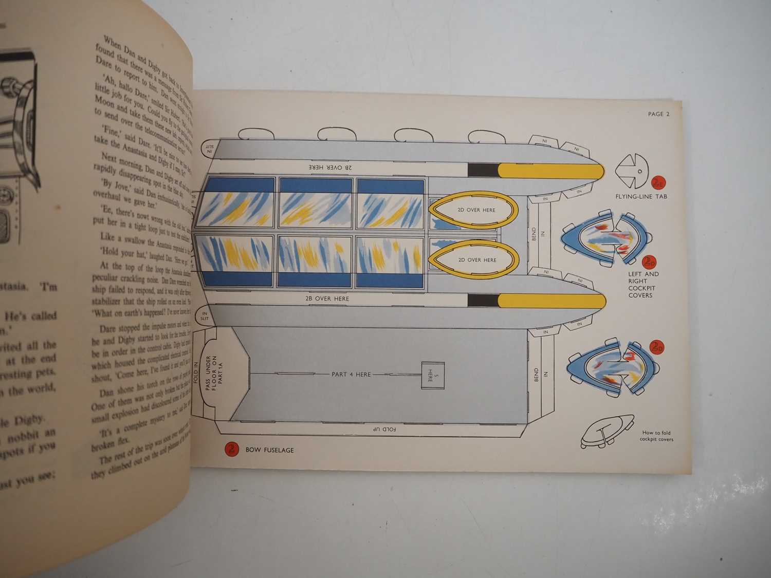 DAN DARE'S 'ANASTASIA' JET PLANE PRESS OUT BOOK (1955 - WALLIS RIGBY) - A 'Presso' book consisting - Image 5 of 6