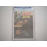 SECRET AGENT #2 - (1968 - GOLD KEY) - GRADED 7.5 (VF-) by CGC - Second issue of the two issue series