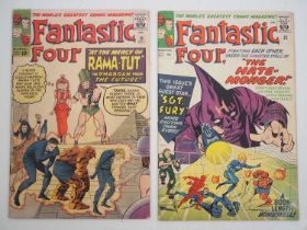 FANTASTIC FOUR #19 & 21 (2 in Lot) - (1963 - MARVEL - US & UK Price Variant) - Includes the first