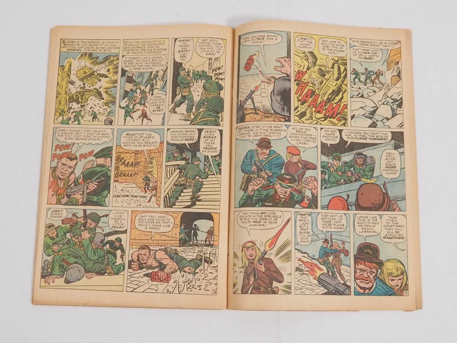 SGT. FURY AND HIS HOWLING COMMANDOS #1 (1963 - MARVEL) First appearances of Sgt. Nick Fury and his - Image 17 of 23
