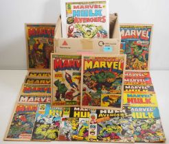 MIGHTY WORLD OF MARVEL (125 in Lot) - Running from issue #1 (Oct 7th 1972) to issue #352 (Jul 25th