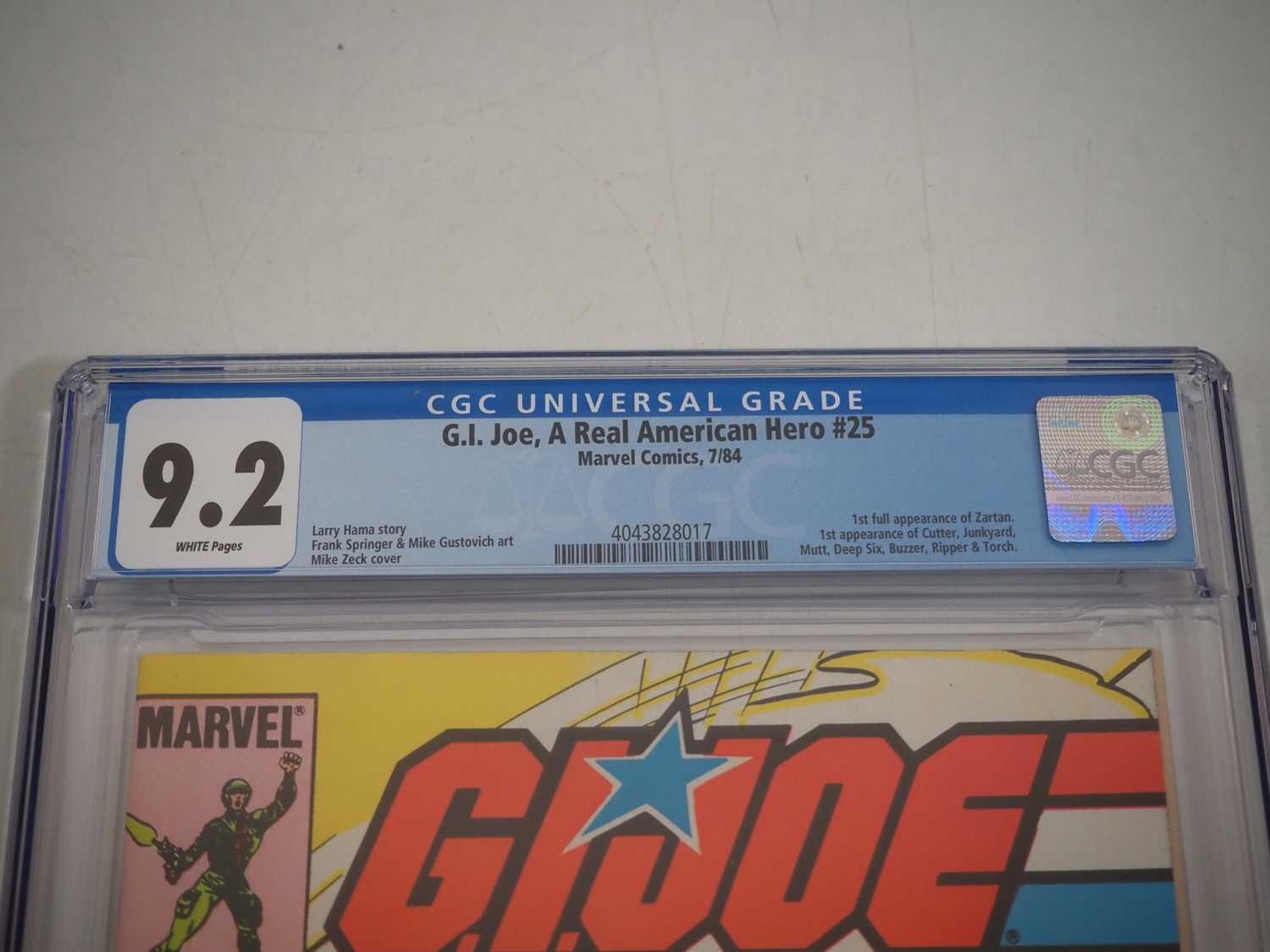 G.I. JOE: A REAL AMERICAN HERO #25 (1984 - MARVEL) - GRADED 9.2 (NM-) by CGC - First full appearance - Image 3 of 4