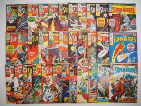 THE SUPER-HEROES #1 to 7, 9, 12-15, 18-26, 30, 33, 36-45, 50 (34 in Lot) - (1975/1976 - MARVEL UK) -