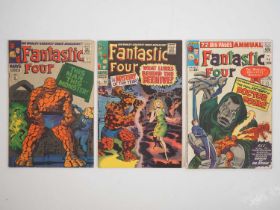 FANTASTIC FOUR #51, 66 + ANNUAL #2 (3 in Lot) - (1964/1967 - MARVEL - US & UK Price Variant) -