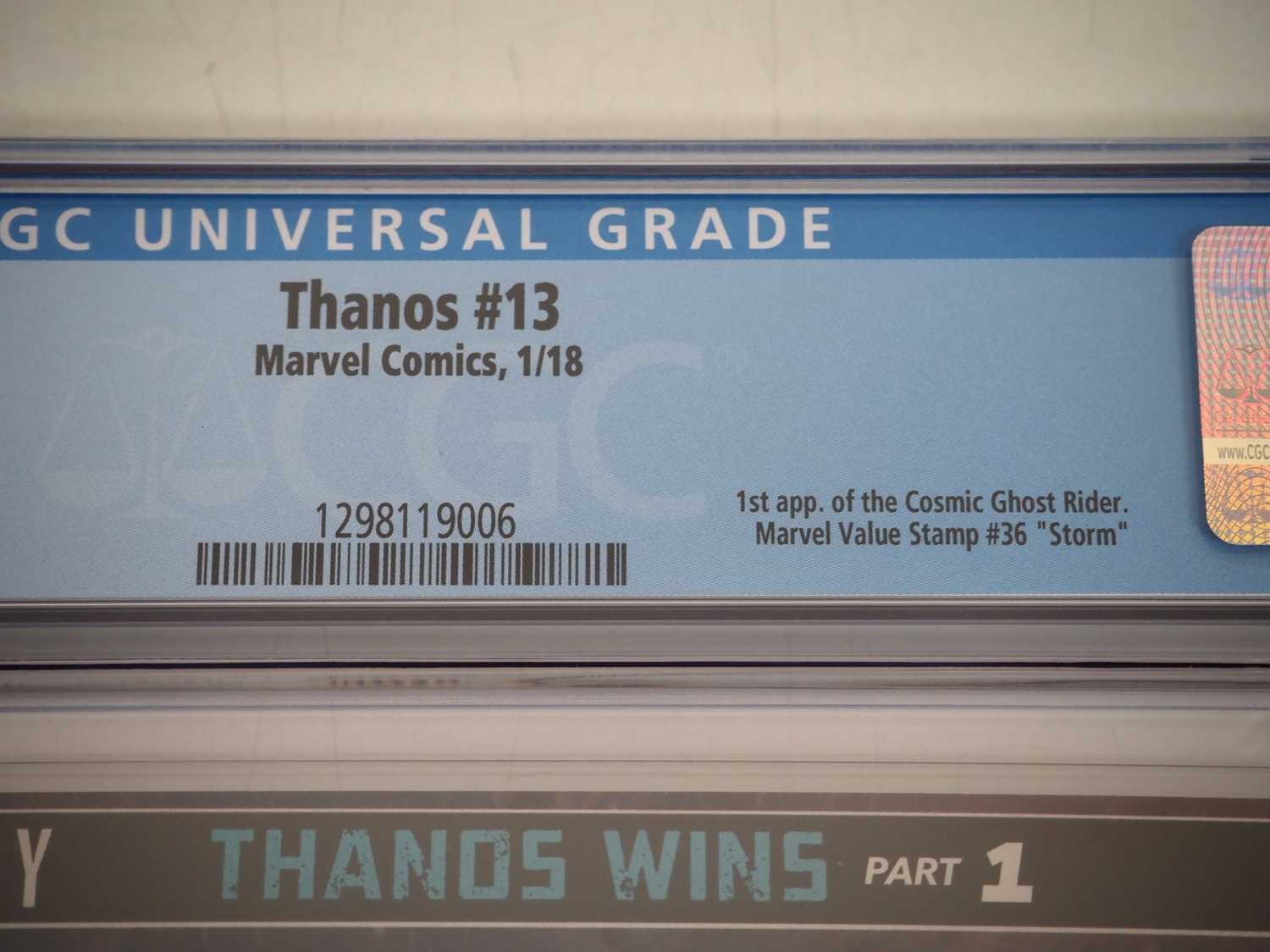 THANOS VOL. 2 #13 (2018 - MARVEL) - GRADED 9.8(NM/MINT) by CGC - Includes the first appearance of - Image 4 of 4