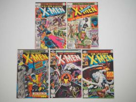 X-MEN #110, 111, 122, 139, 140 (5 in Lot) - (1978/1980 - MARVEL - US & UK Price Variant) -